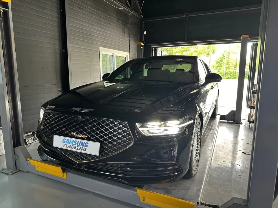 Genesis G90 ambient lighting installation result