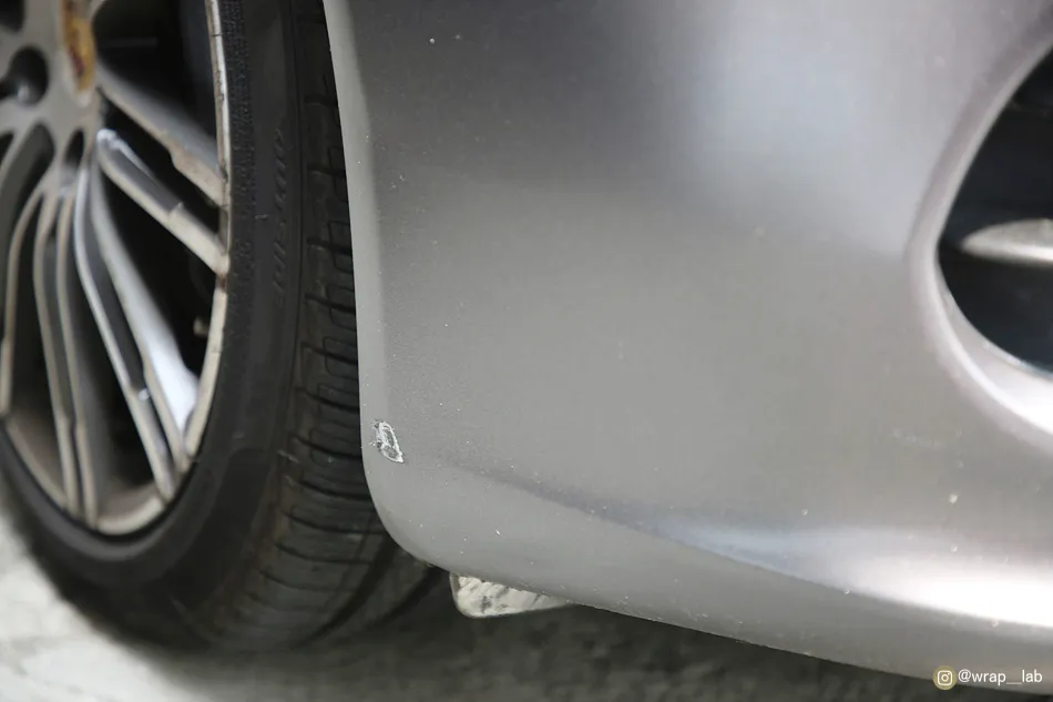 Porsche Panamera vinyl wrap - Porsche Panamera Vinyl Wrap Repair Review — Perfect Bumper Restor photo 4