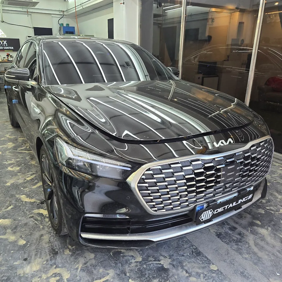 Kia K900のガラスコーティング事例|韓国での施工例 施工写真 3-1