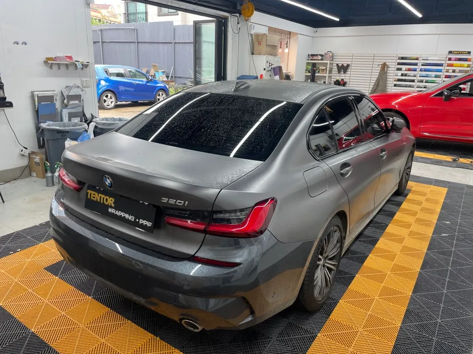 BMW 3 Seriesのガラスコーティング事例|韓国での施工例 施工写真 1-2