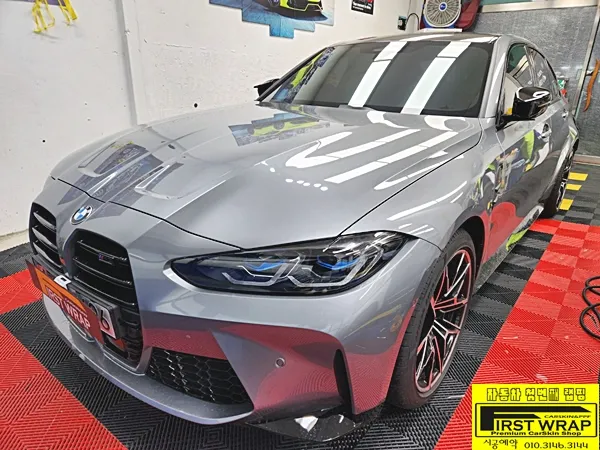 BMW M3 G80型 PPF施工事例｜無光フィルムで特別な変身 施工写真 4