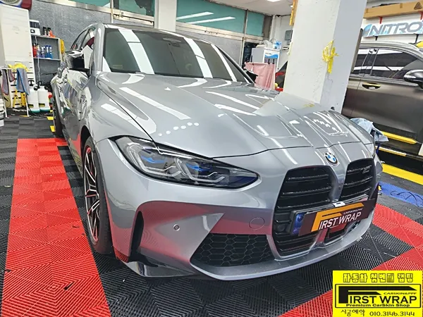 BMW M3 G80型 PPF施工事例｜無光フィルムで特別な変身 施工写真 5