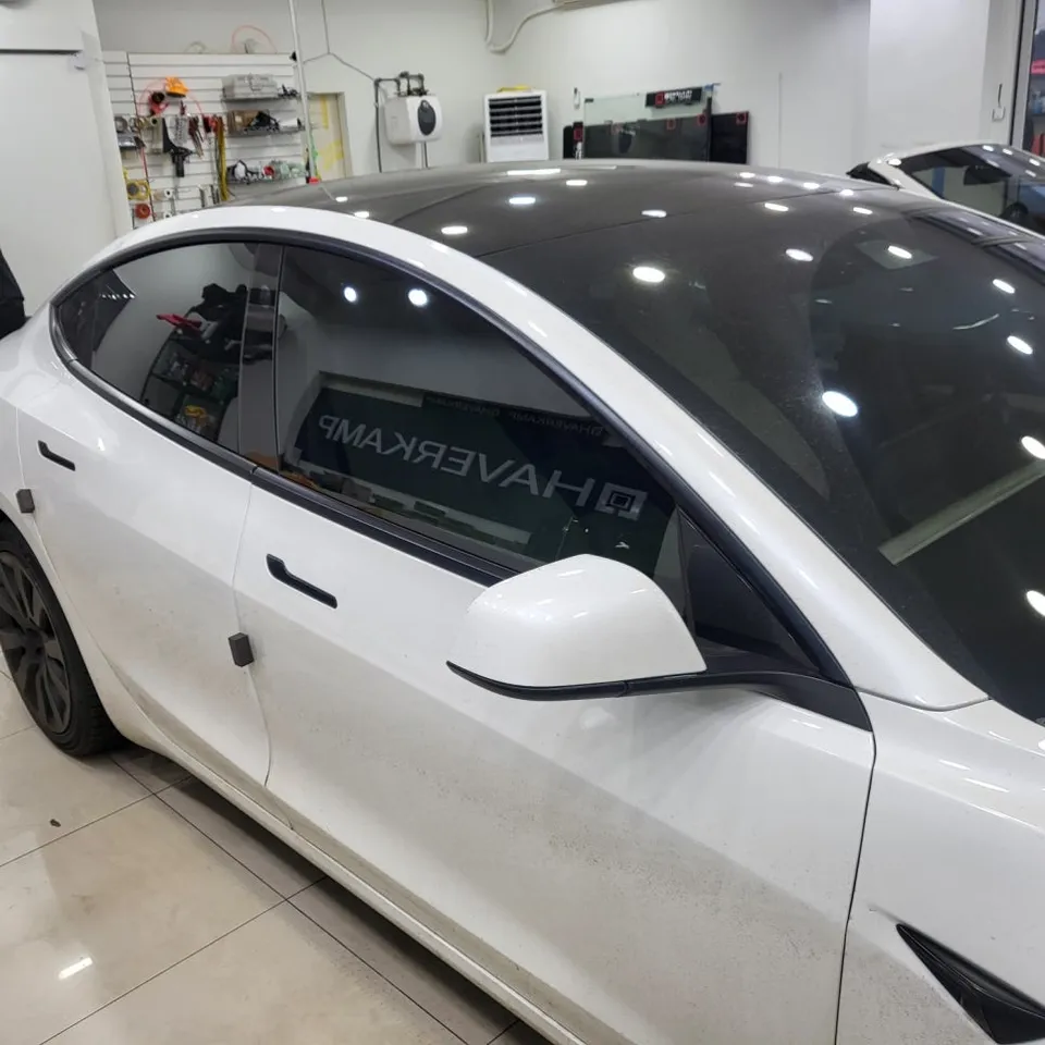 Tesla Model 3のカーラッピング事例|費用目安・仕上がり 施工写真 2-3