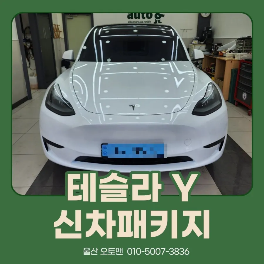 Tesla Model Y new car package installation result