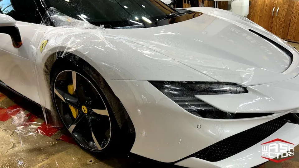 Ferrari SF90 StradaleのPPF施工事例|韓国での実例 施工写真 1-3