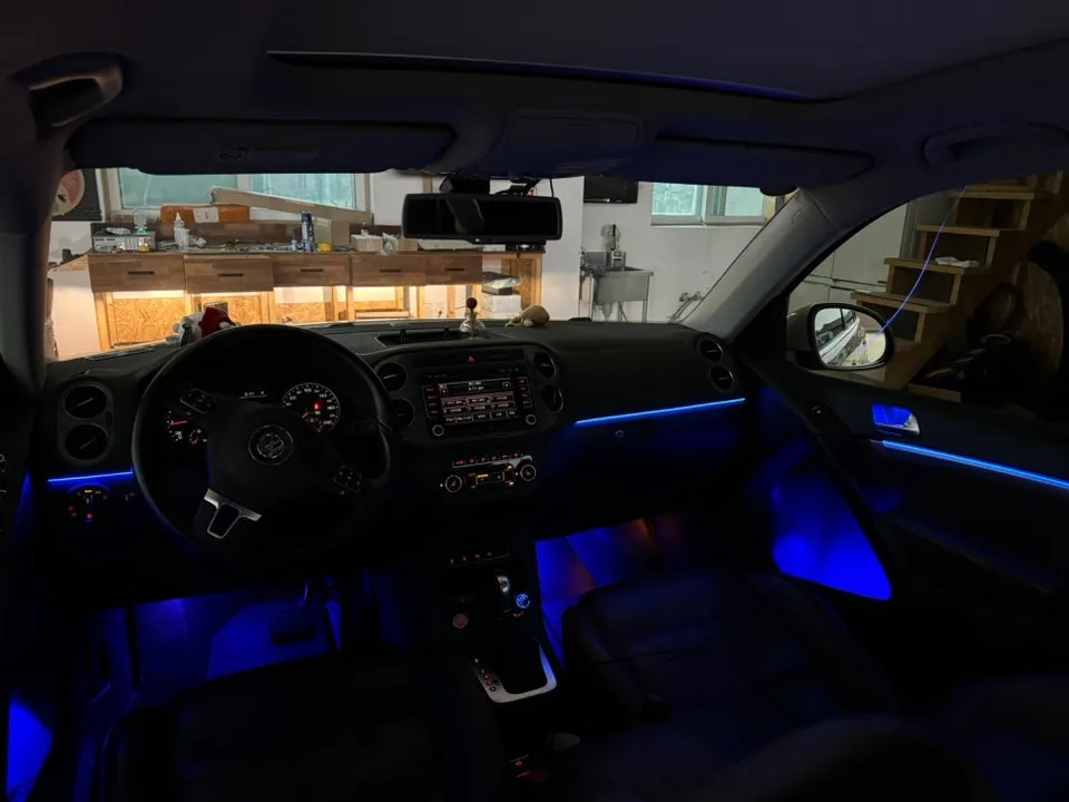 Volkswagen Tiguan ambient lighting - Volkswagen Tiguan Ambient Lighting Installation Review — Cost photo 4