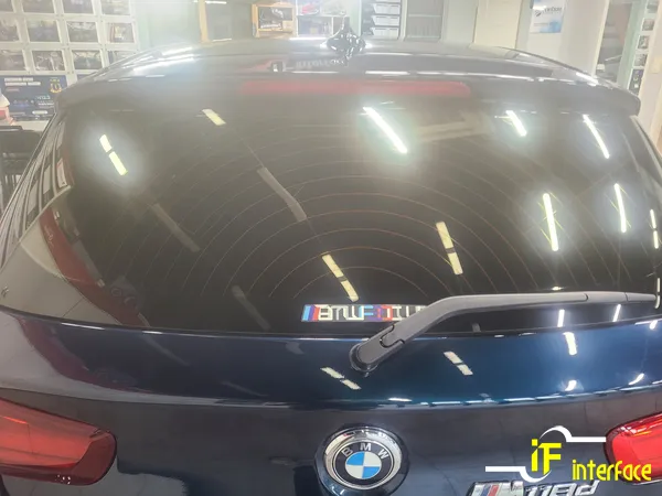 BMW 118d カーフィルム施工事例|断熱・スモーク効果 施工写真 3-2