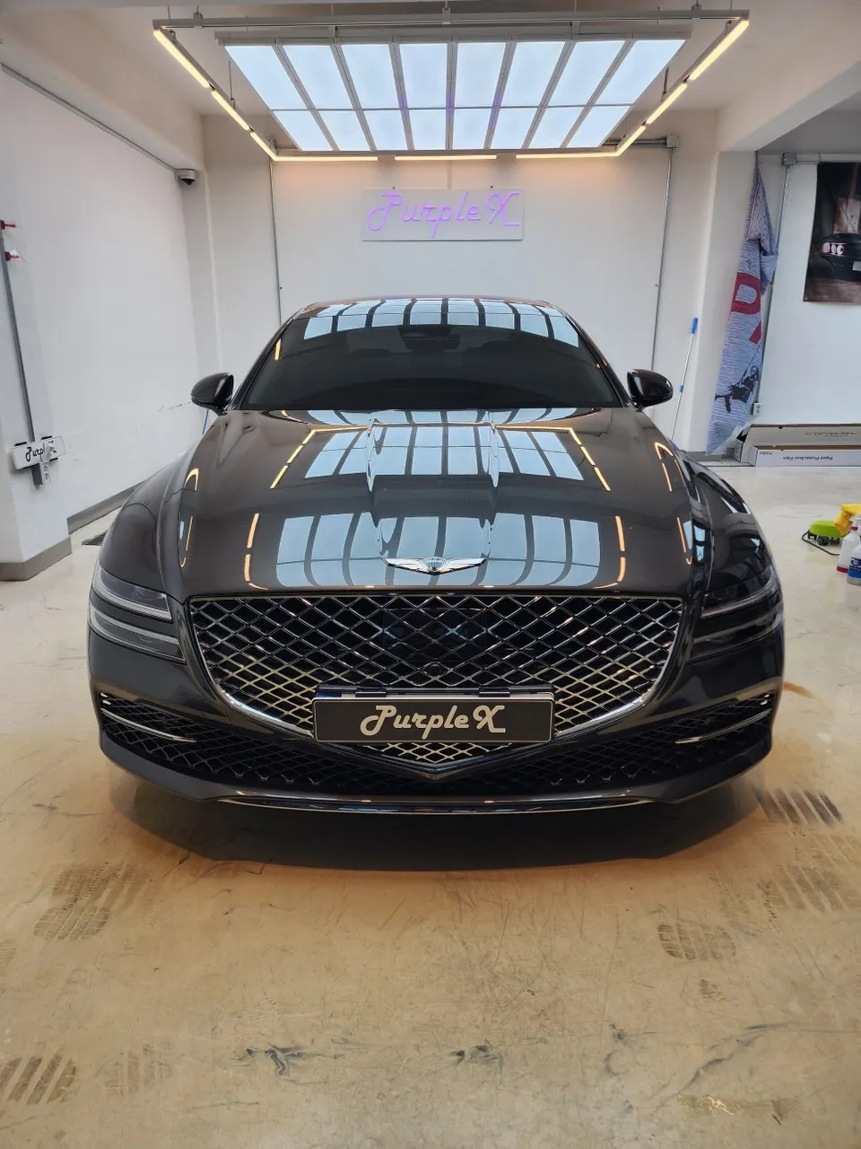 Genesis G80 RG3 PPF施工事例|費用目安と仕上がり 施工写真 3-1