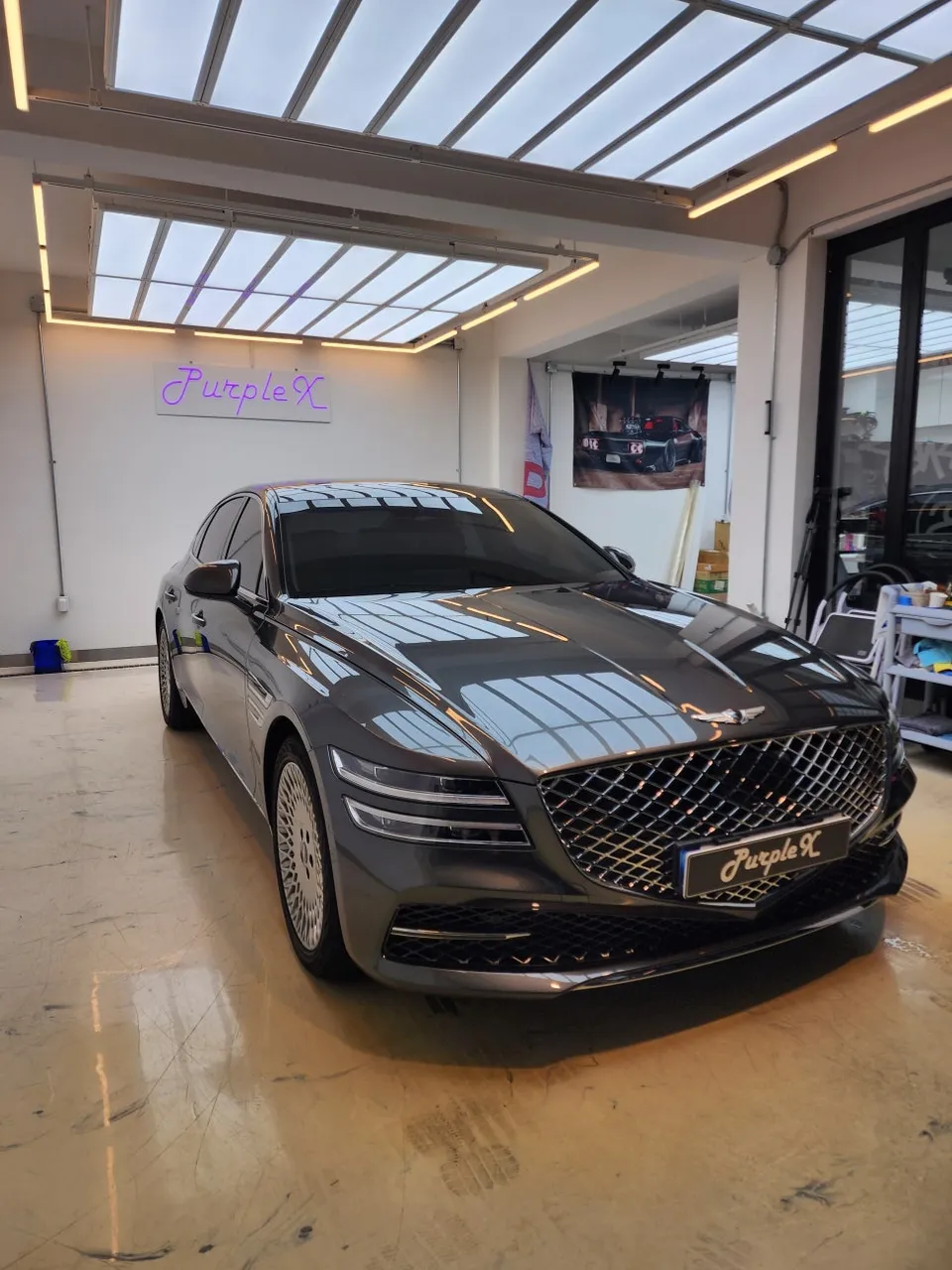 Genesis G80 RG3 PPF施工事例|費用目安と仕上がり 施工写真 2-2