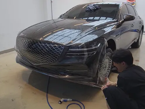 Genesis G80 RG3 PPF施工事例|費用目安と仕上がり 施工写真 3-2