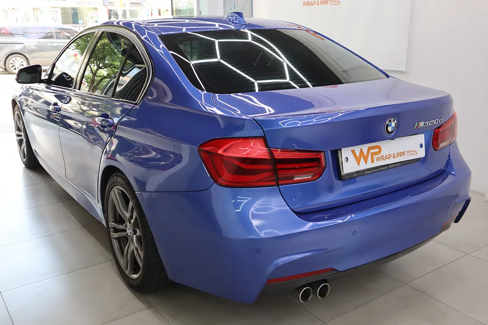 BMW 3 Series F30 カーラッピング事例｜ナ尔多グレーへの変身 施工写真 4-1