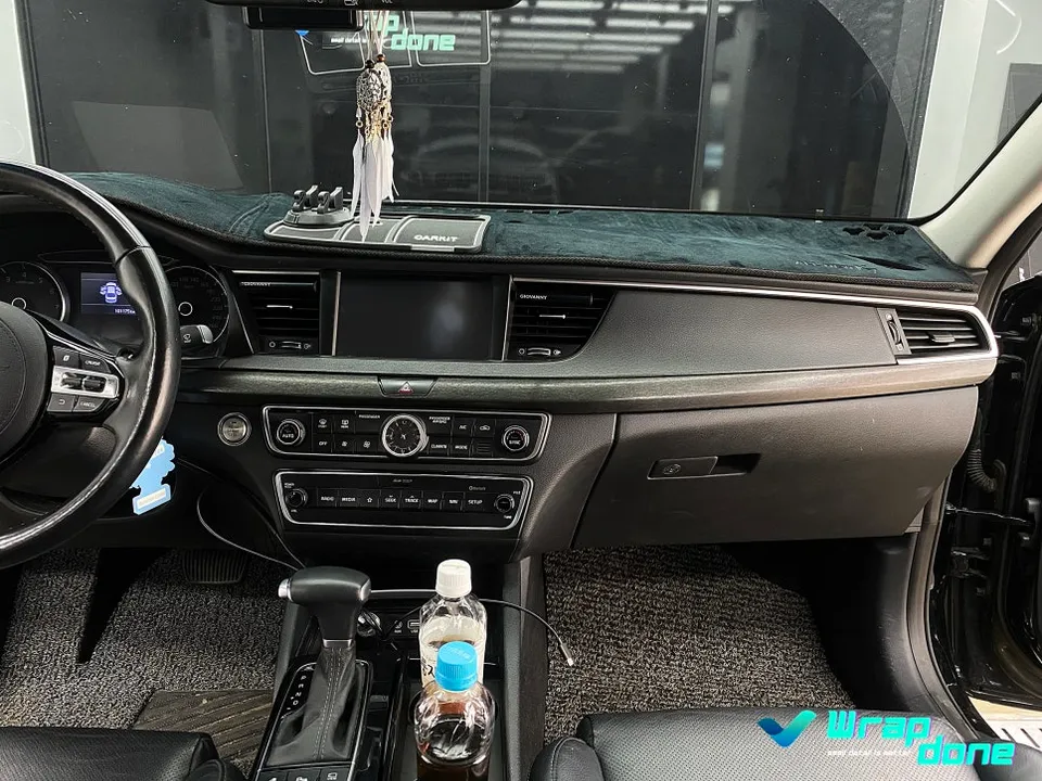 Kia K7 YG vinyl wrap installation result