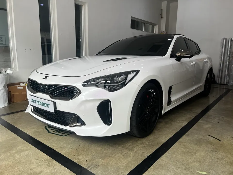 Kia Stingerのカーラッピング事例 施工写真 2