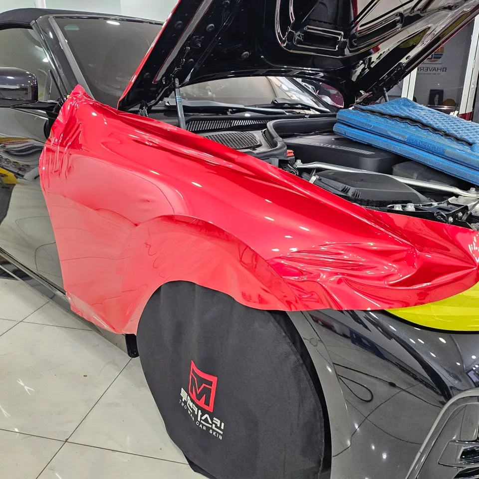 BMW 4シリーズ コンバーチブルのカーラッピング事例 施工写真 2-3