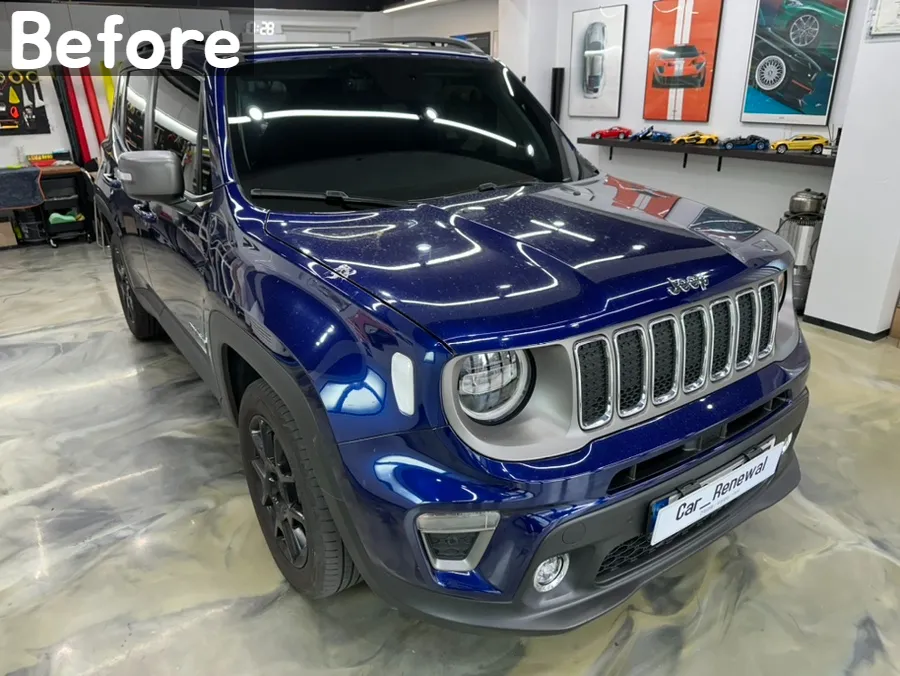 Jeep Renegadeのカーラッピング事例|3Mイエローフィルム 施工写真 2-2