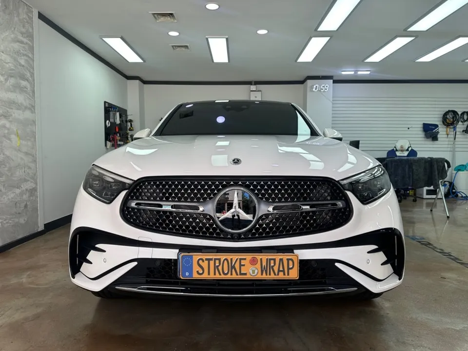 Mercedes-Benz GLC Coupe Vinyl Wrap Review: Chrome Delete Transfor