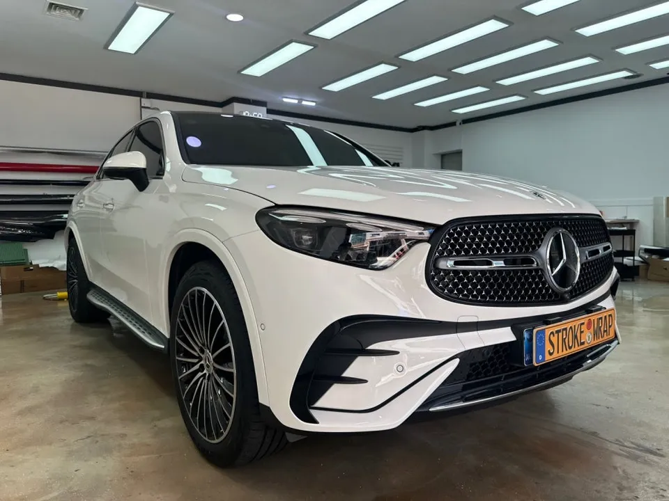 Mercedes-Benz GLC Coupe vinyl wrap - Mercedes-Benz GLC Coupe Vinyl Wrap Review: Chrome Delete Transfor photo 2