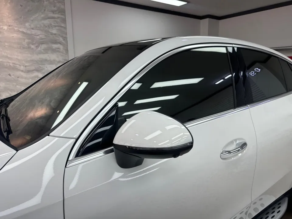 Mercedes-Benz GLC Coupe vinyl wrap - Mercedes-Benz GLC Coupe Vinyl Wrap Review: Chrome Delete Transfor photo 3