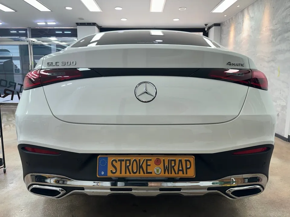 Mercedes-Benz GLC Coupe vinyl wrap - Mercedes-Benz GLC Coupe Vinyl Wrap Review: Chrome Delete Transfor photo 4
