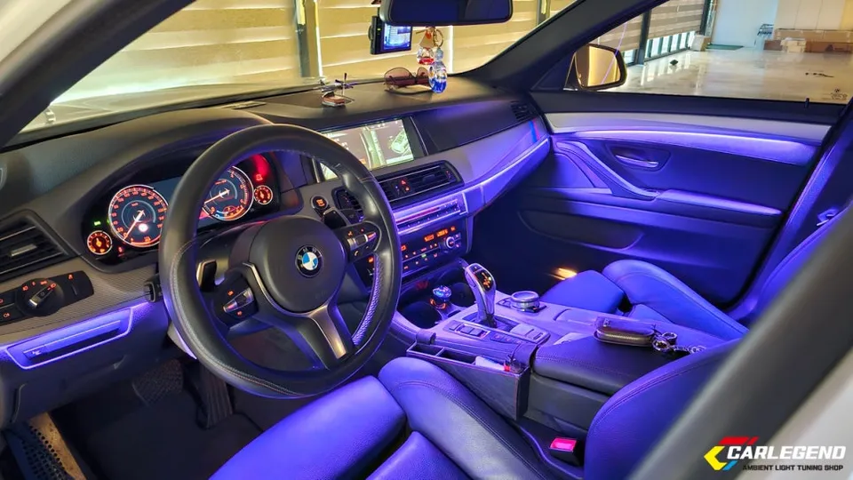 BMW 5 Series F10 ambient lighting - BMW 5 Series F10 Ambient Lighting Upgrade: Nighttime Ambiance Tra photo 4