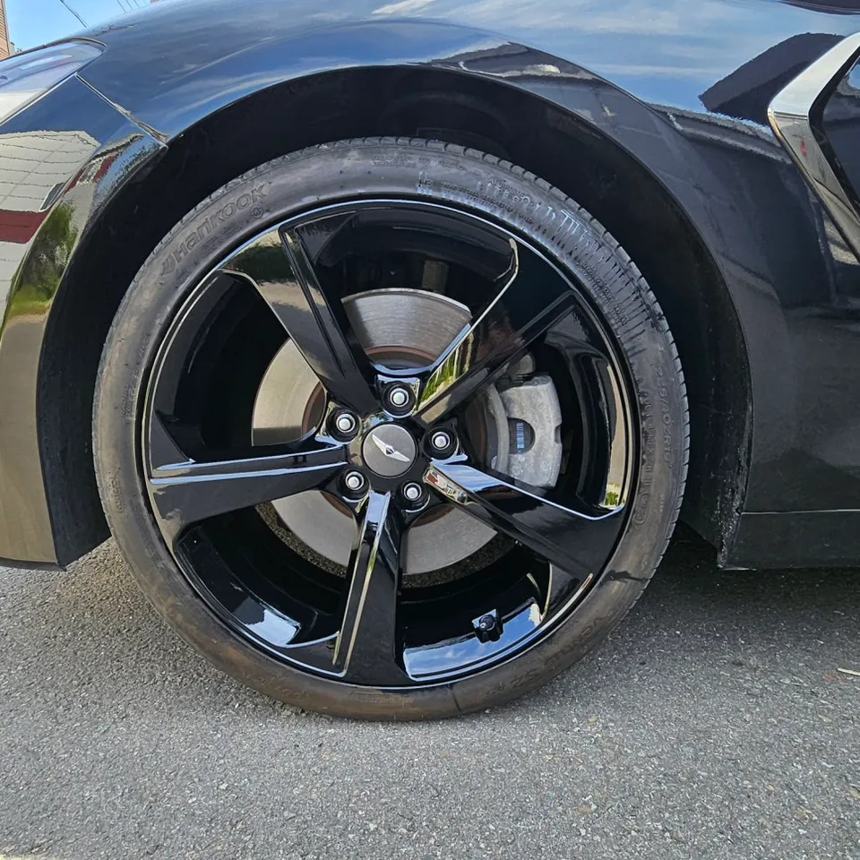 Genesis G70のホイールリペア・塗装事例 施工写真 3-2