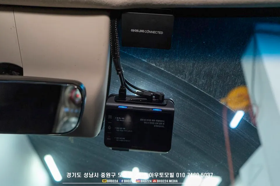 Genesis G80のドライブレコーダー取付事例 写真