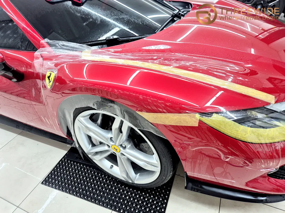 Ferrari 296 GTS PPF施工事例|費用目安・仕上がり 施工写真 1-3