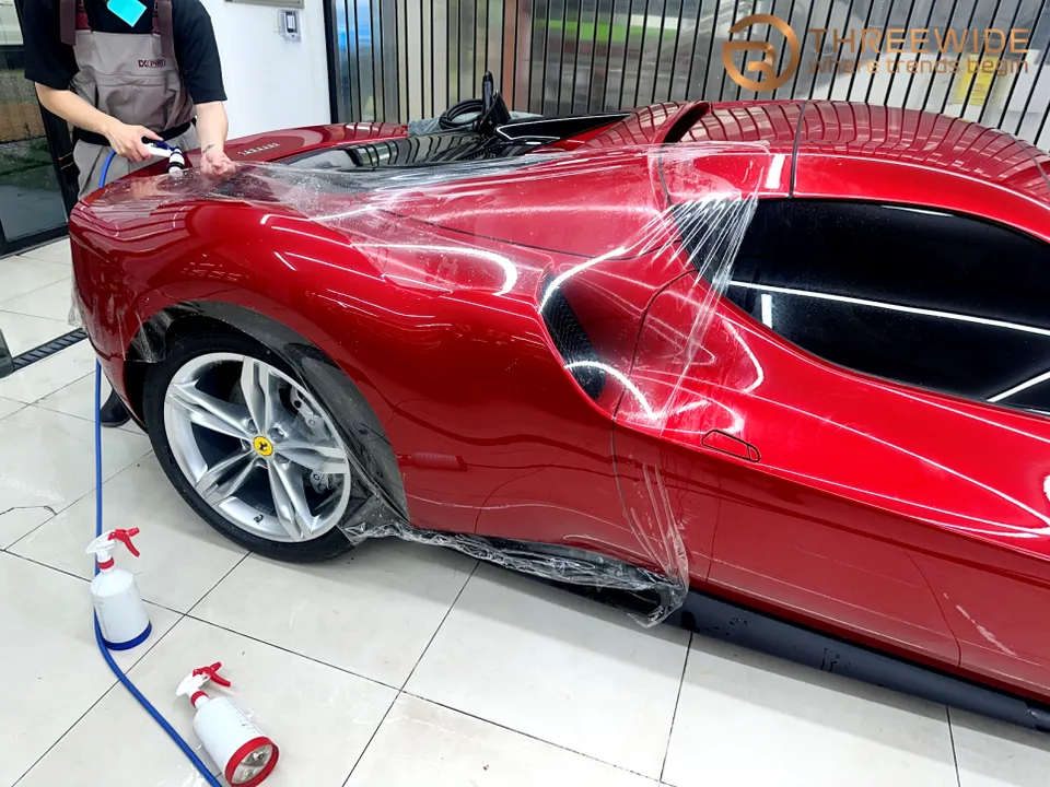 Ferrari 296 GTS PPF施工事例|費用目安・仕上がり 施工写真 2-3