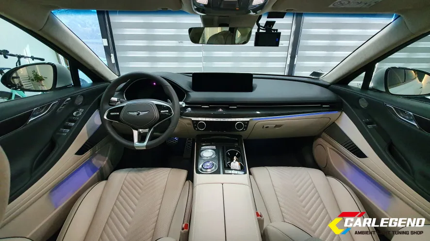 Genesis G80 RG3 ambient lighting - Genesis G80 Ambient Lighting Review: Elevate Your Interior Mood photo 3