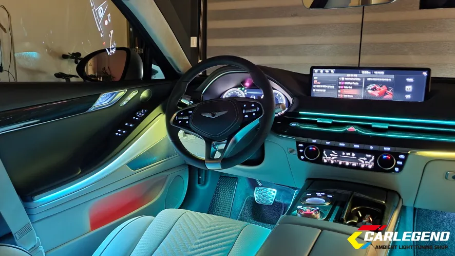 Genesis G80 RG3 ambient lighting - Genesis G80 Ambient Lighting Review: Elevate Your Interior Mood photo 4