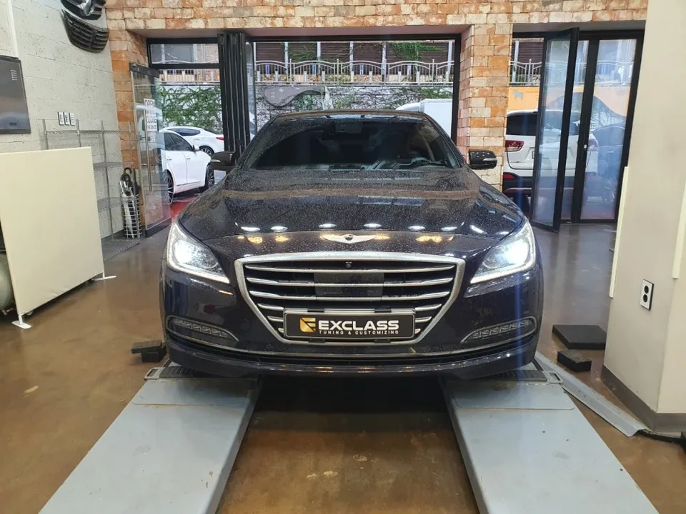 Genesis G80 DH lighting upgrade installation result