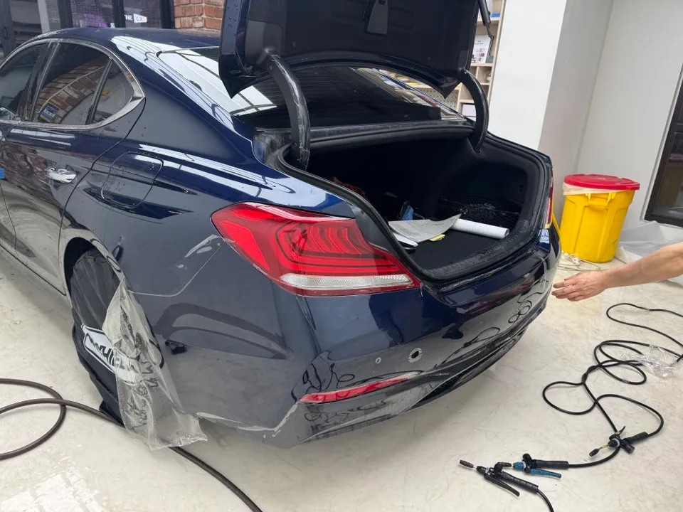 Genesis G70 PPF施工事例|費用目安と仕上がり 施工写真 1-2