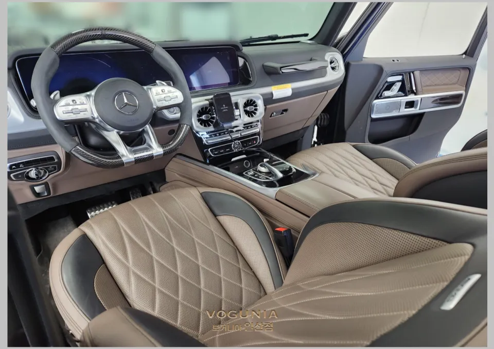 Mercedes-Benz G63 AMG W463 interior customization - Mercedes-Benz G63 AMG Seat Dyeing Review — Hermes Orange Transform photo 3