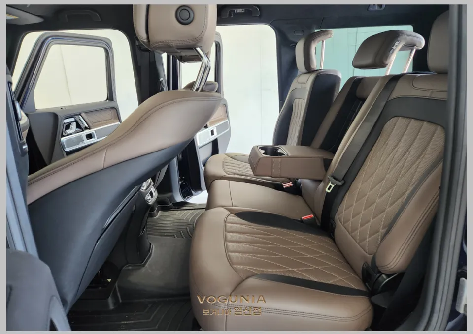 Mercedes-Benz G63 AMG W463 interior customization - Mercedes-Benz G63 AMG Seat Dyeing Review — Hermes Orange Transform photo 4