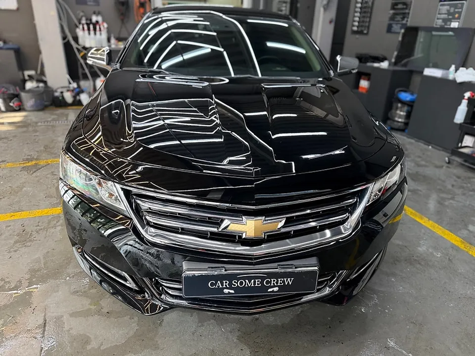 Chevrolet Impalaのガラスコーティング事例 施工写真 2-1