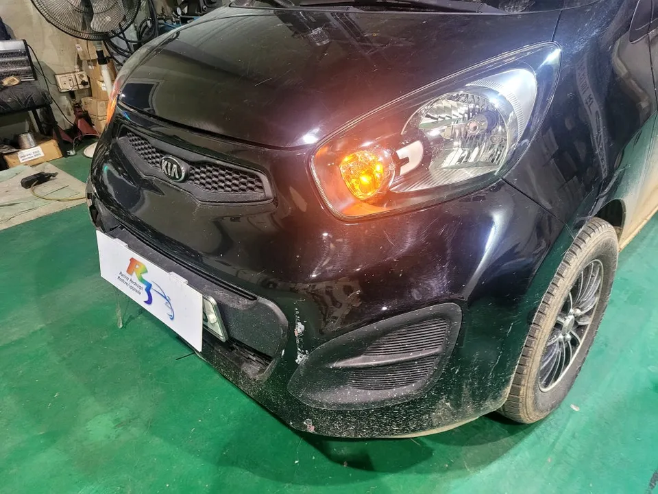 Kia Morning Body Repair & Painting Review — Bumper Replacement photo 4