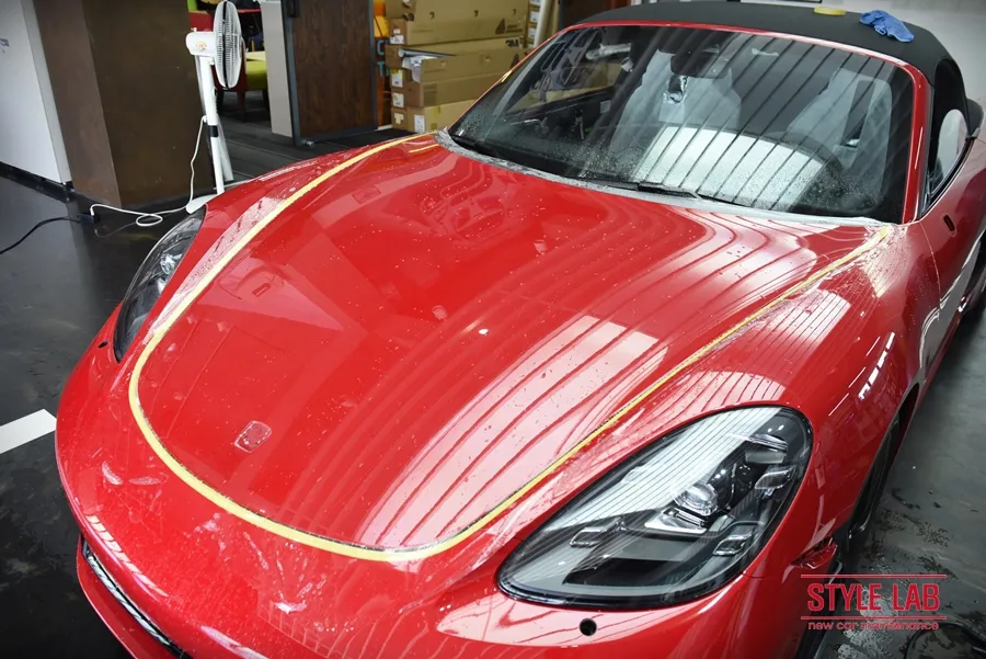 Porsche 718 Boxster GTS PPF施工事例|費用目安・仕上がり 施工写真 2-1