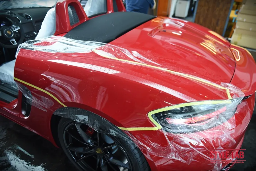 Porsche 718 Boxster GTS PPF施工事例|費用目安・仕上がり 施工写真 2-3