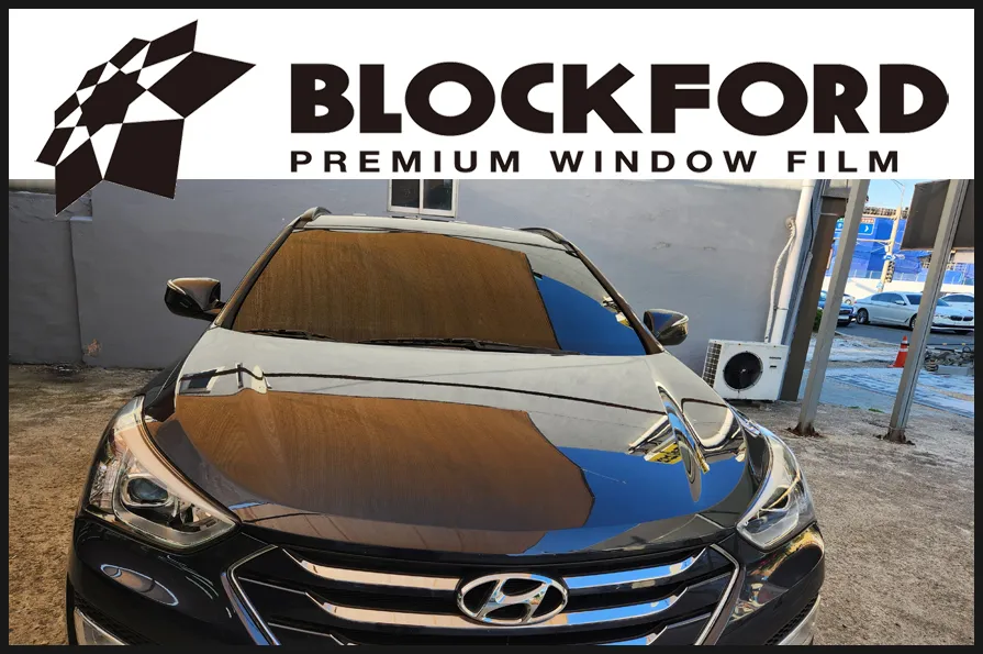Hyundai Santa Fe DM window tinting installation result