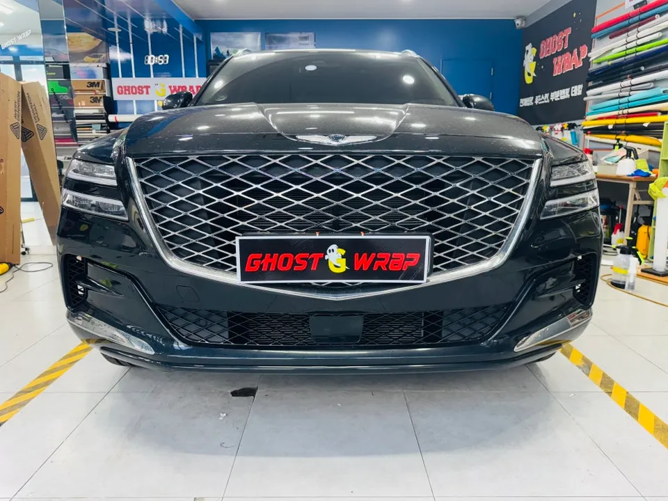 Genesis GV80 vinyl wrap - Genesis GV80 Vinyl Wrap Review — Cost & Blackout photo 4