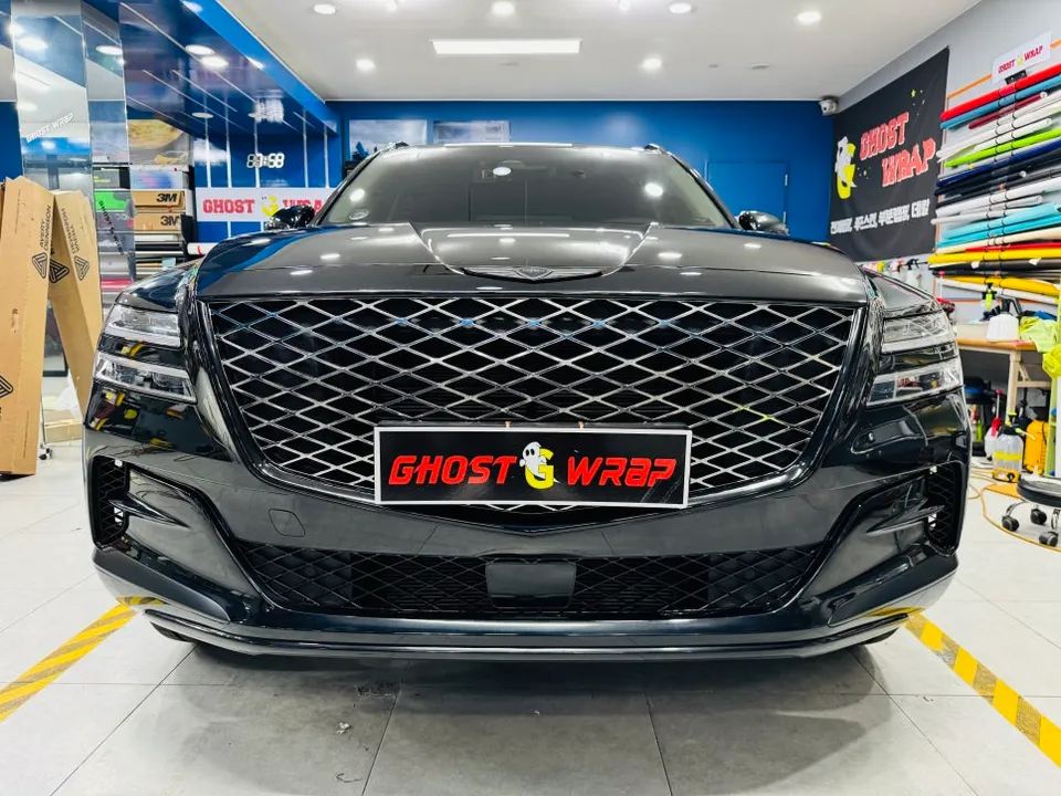 Genesis GV80 vinyl wrap - Genesis GV80 Vinyl Wrap Review — Cost & Blackout photo 5