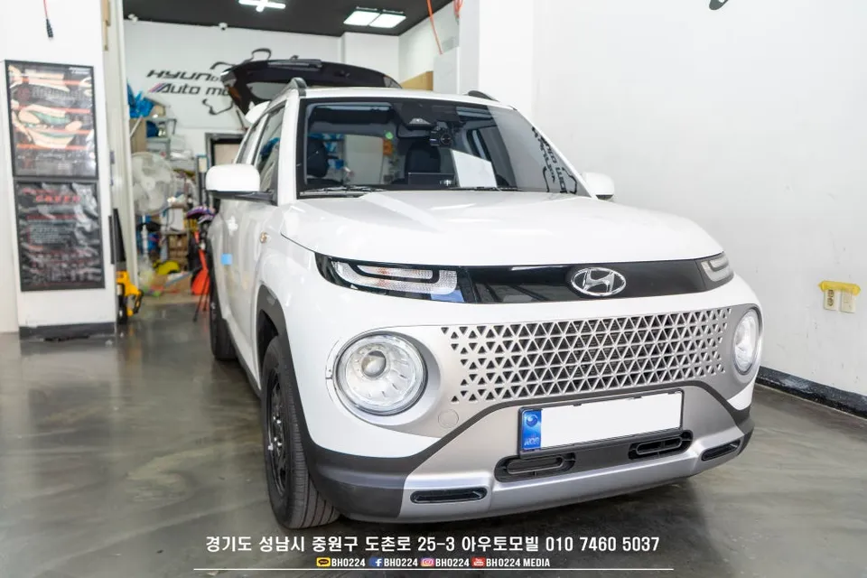 Hyundai Casperのカーフィルム施工事例 施工写真 2