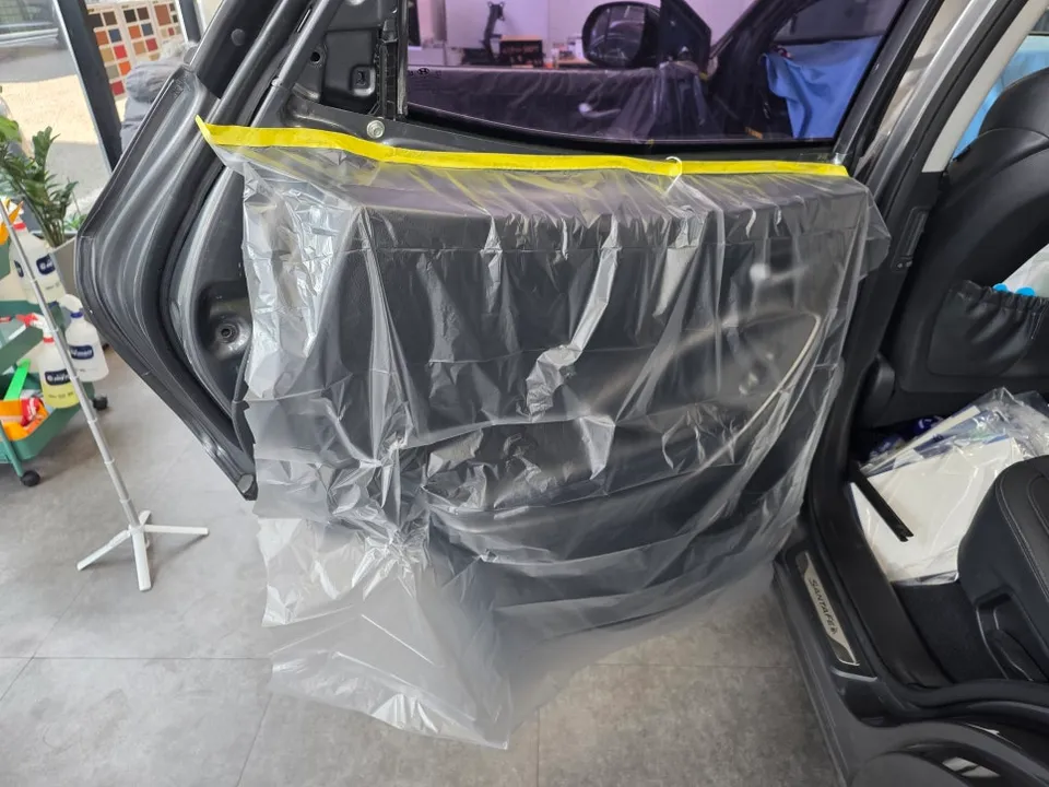 Hyundai Santa Fe DMのカーフィルム施工事例｜費用目安・仕上がり 施工写真 1-3