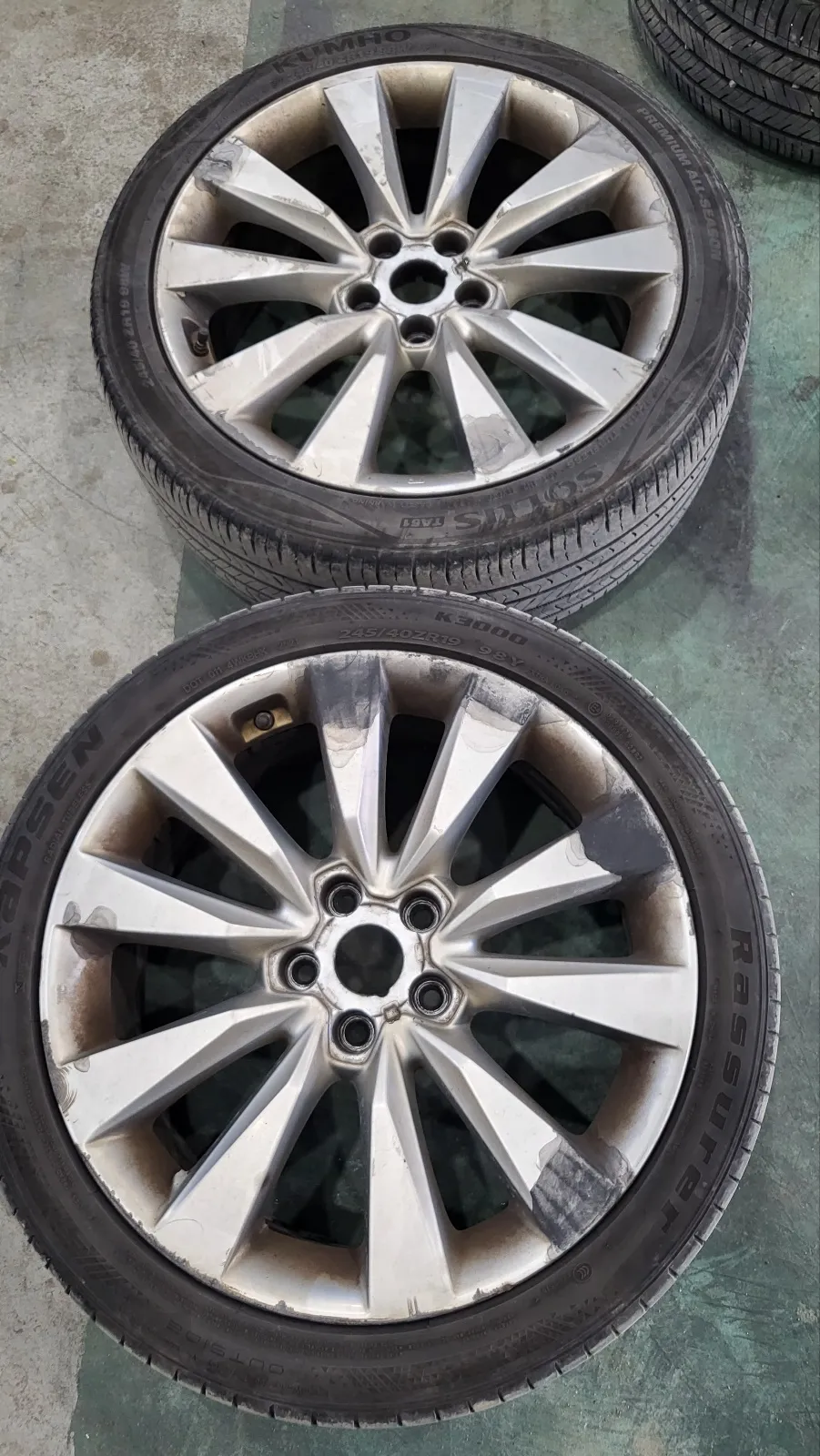 Hyundai Grandeur HG wheel repair installation result
