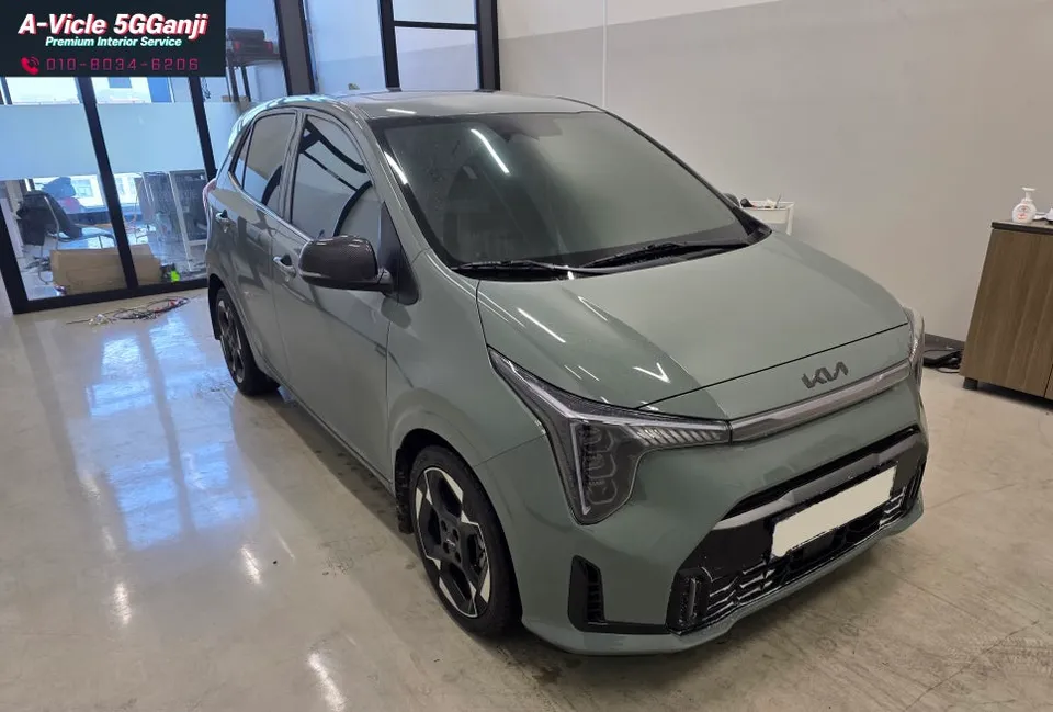 Kia Morning ambient lighting installation result