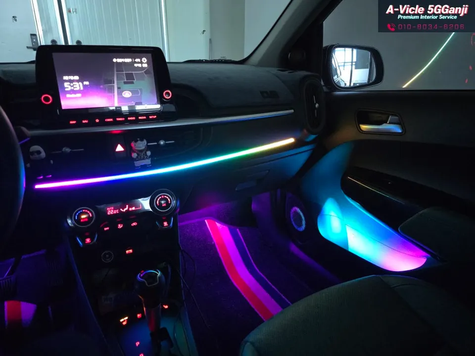 Kia Morning ambient lighting - Kia Morning Ambient Lighting Review — Cost & Results photo 3