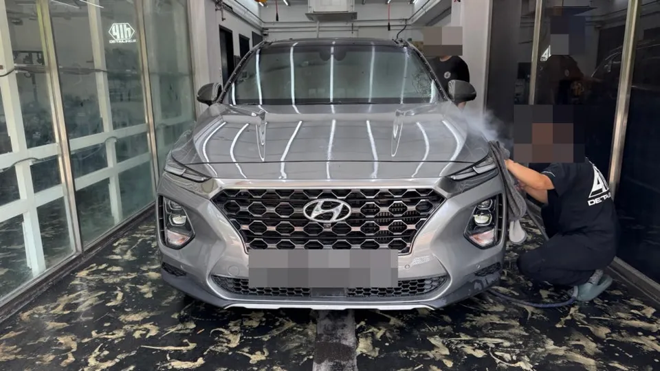 Hyundai Santa Fe PPF施工事例｜韓国のユニークなツートンカラー 施工写真 2-2