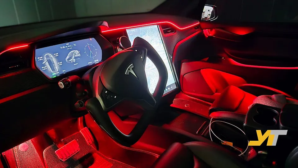 Tesla Model X ambient lighting - Tesla Model X Ambient Lighting Review: Cost & Results photo 3