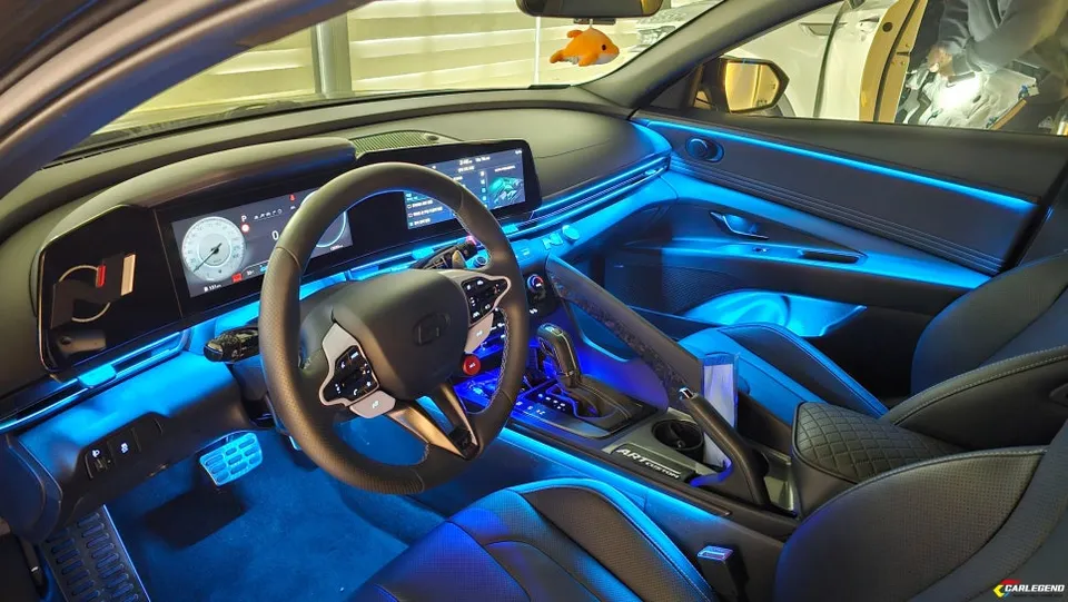Hyundai Elantra CN7 ambient lighting - Hyundai Elantra CN7 Ambient Lighting Review: Cost & Results photo 3
