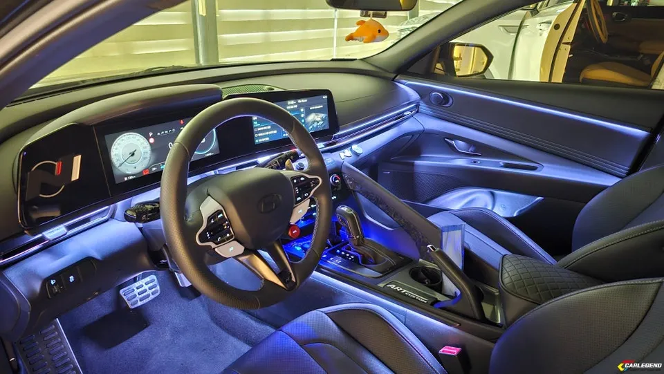 Hyundai Elantra CN7 ambient lighting - Hyundai Elantra CN7 Ambient Lighting Review: Cost & Results photo 4